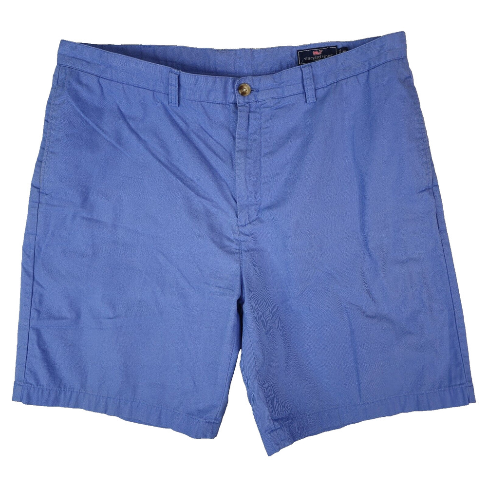Vineyard Vines Club Short Mens 40 Blue Cotton Chino‎ 9" Inseam Preppy Golf